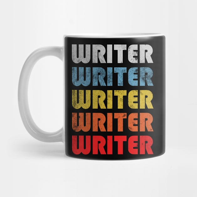 Writer gift retro design. Perfect present for mom dad friend him or her by SerenityByAlex